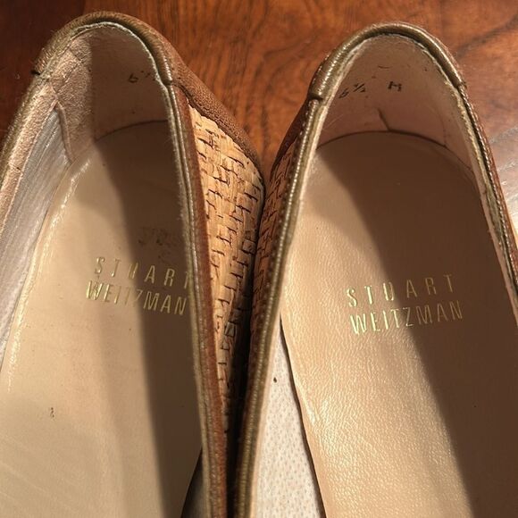 Stuart Weitzman Tan Candy Cork Flat Shoes(6.5M) - Picture 11 of 13